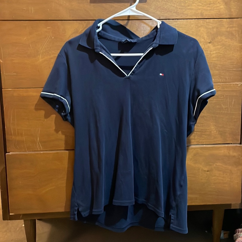 XL Tommy Hilfiger navy blue top